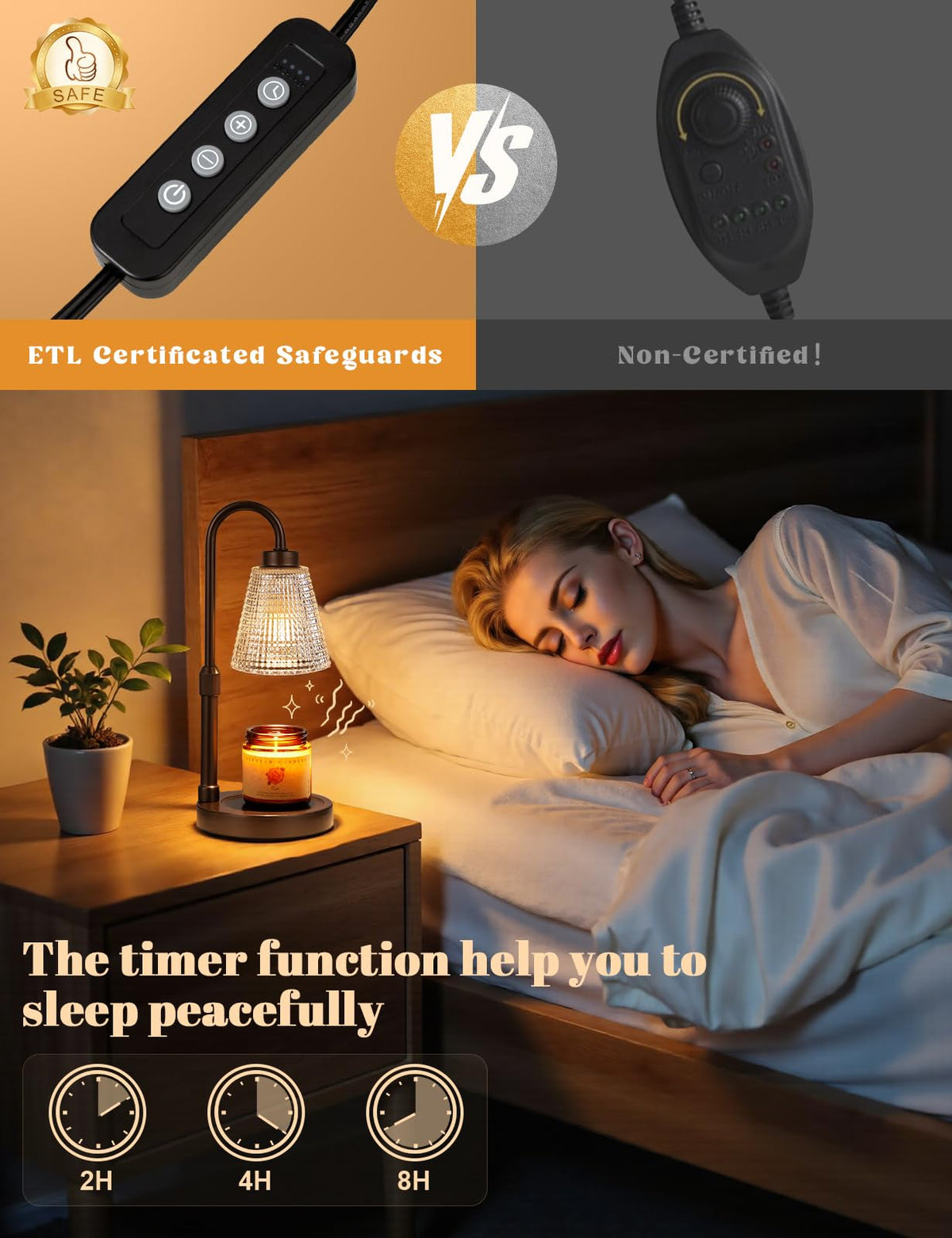 Candle Warmer Lamp with Timer M917