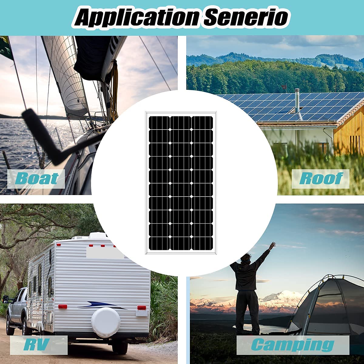 300W Wind Turbine and Solar Panel Kit with Charge Controller S492526