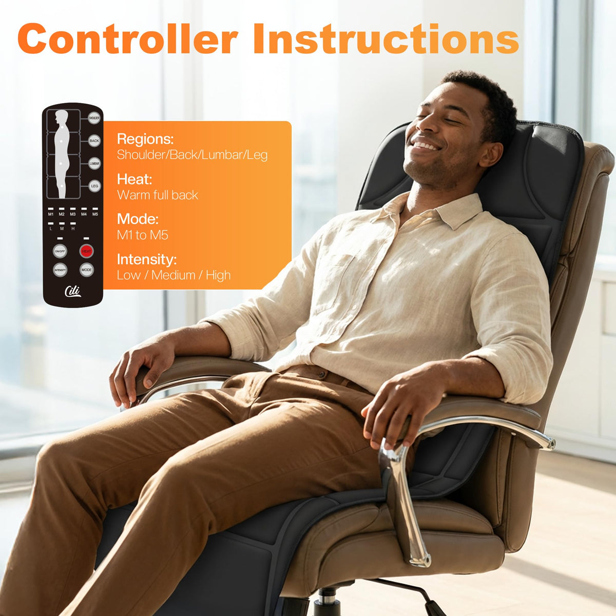 10 Vibration Motors Massage Mat with Auto Shut Off N345301