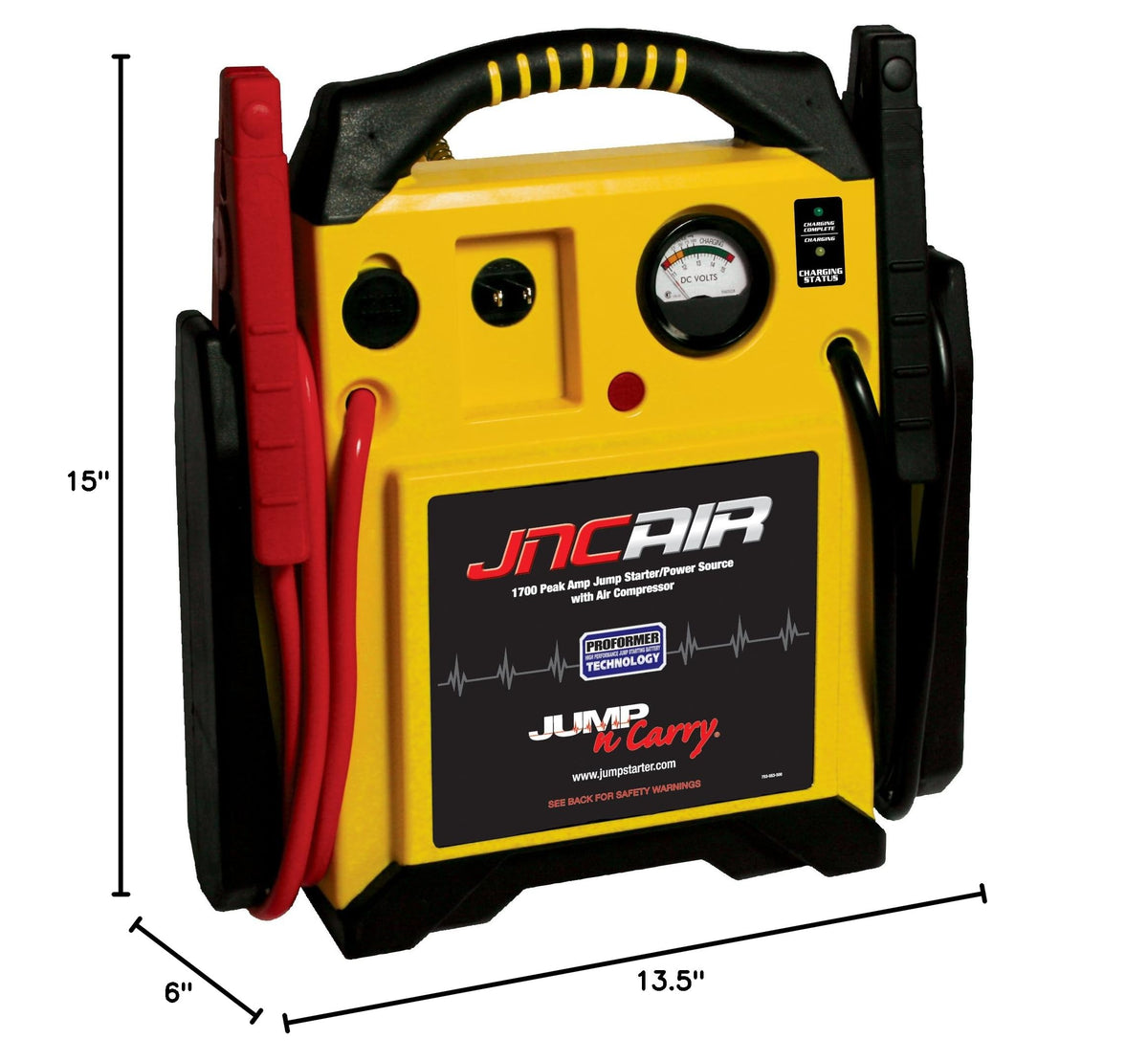 1700 Peak Amp Jump Starter with Air Compressor H42707
