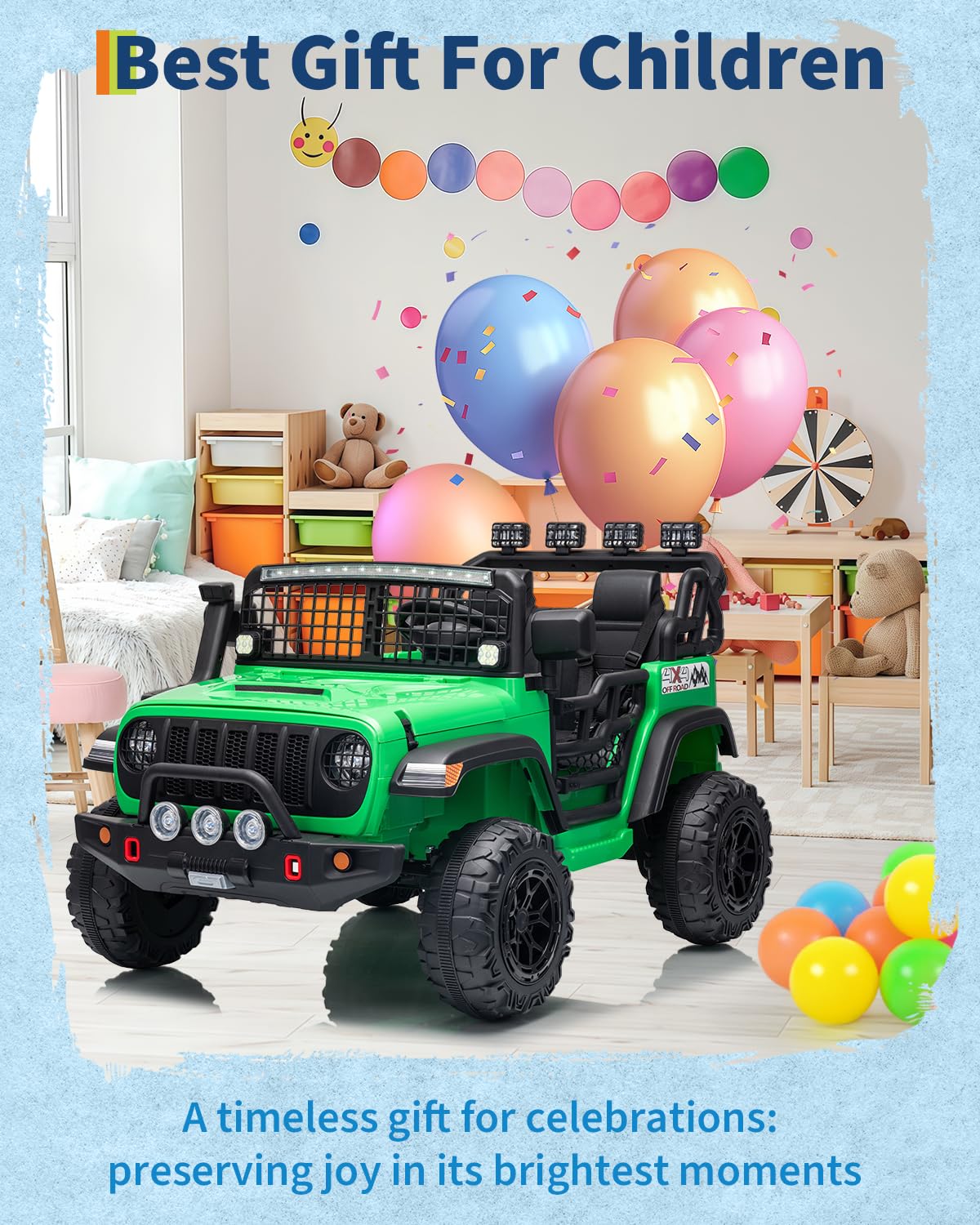 24V 2-Seater Ride on Toy with Remote Control D9062