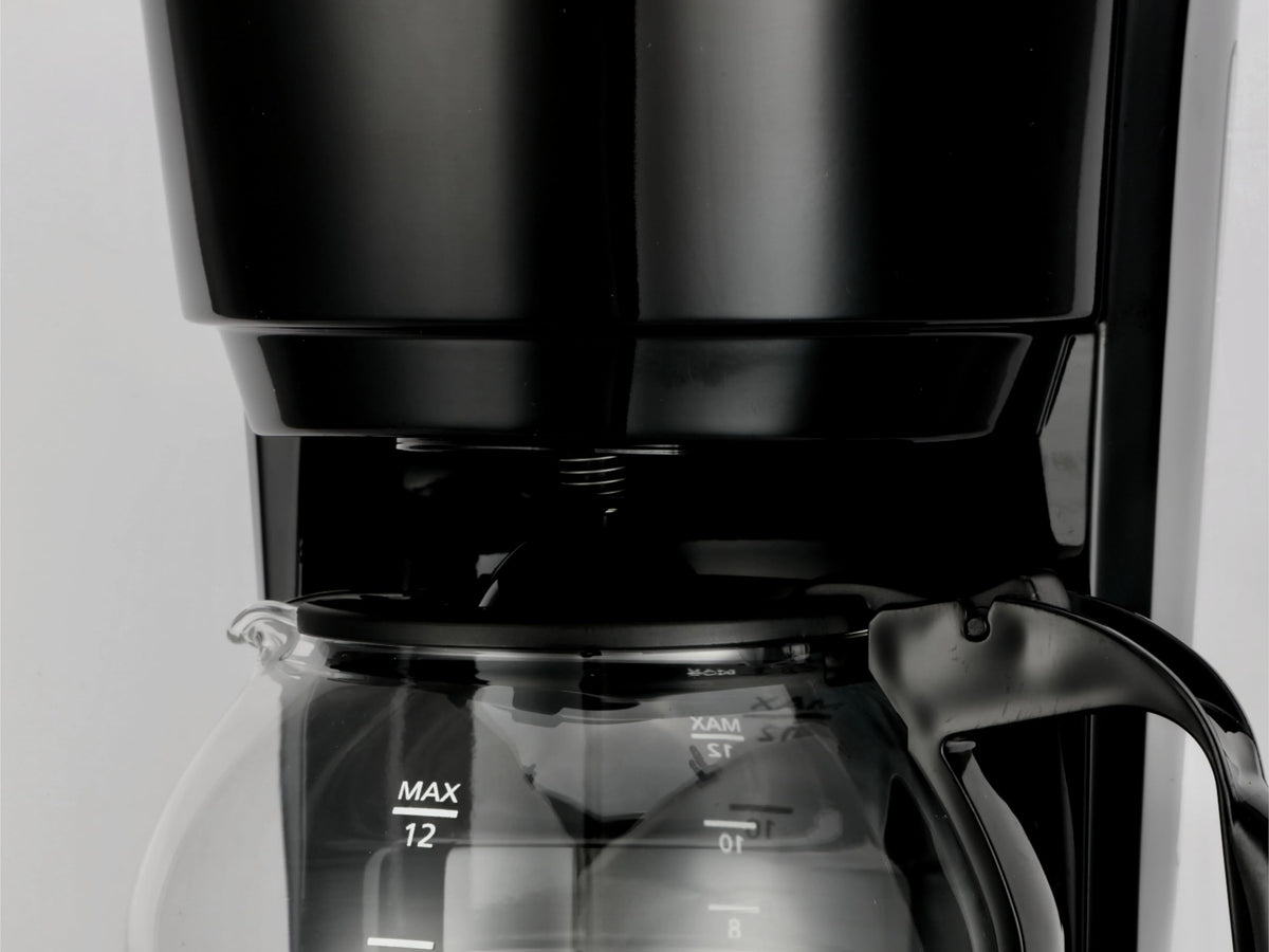 Black 12-cup programmable drip coffee maker I23444