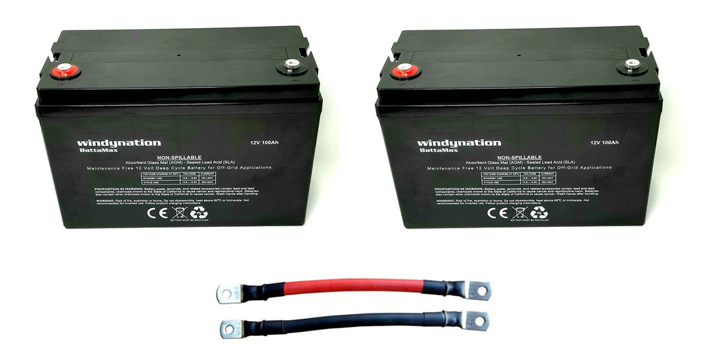 300 Watt Monocrystalline Solar Panel Kit with 1500W Power Inverter and 200ah AGM Battery Y4580