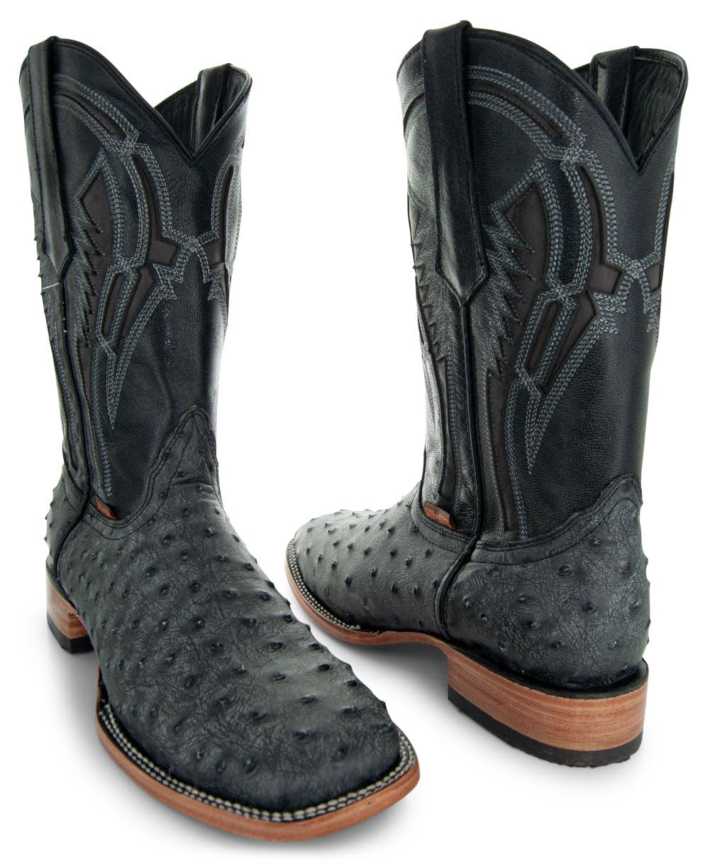 Ostrich Print Cowboy Boots S63060