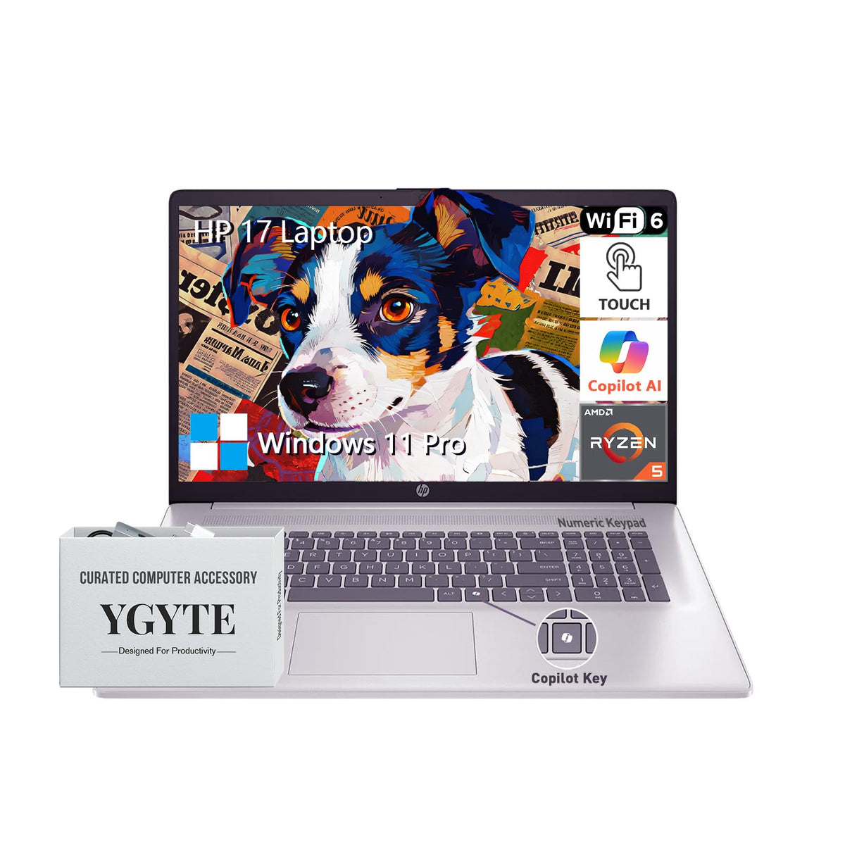 17.3 Inch Touchscreen Laptop, AMD Ryzen 5, 16GB RAM 1TB SSD P684