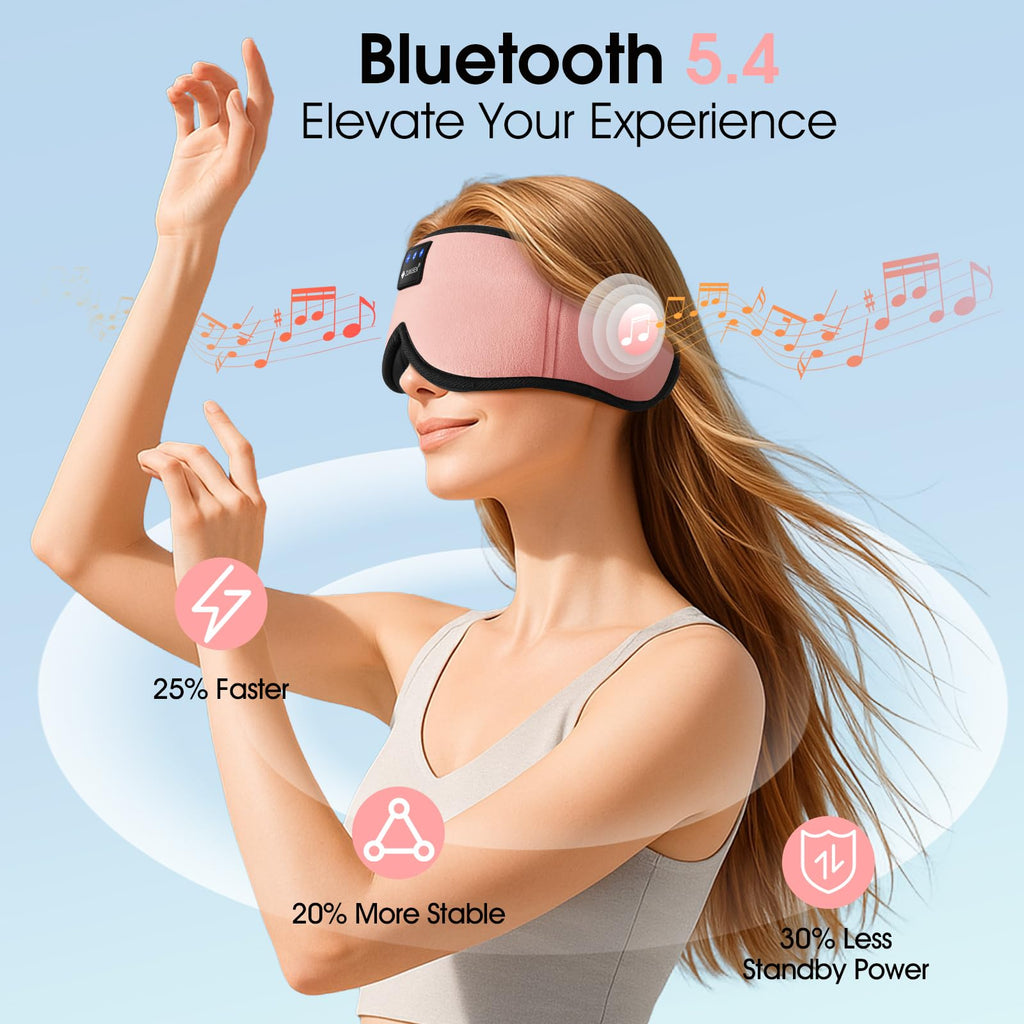 Bluetooth Sleep Headphones 3D Wireless Music Eye Mask N2972