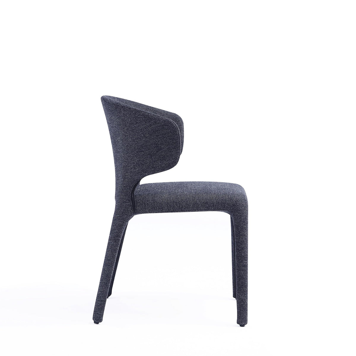 Black Upholstered Dining Chairs Set of 4 C235989