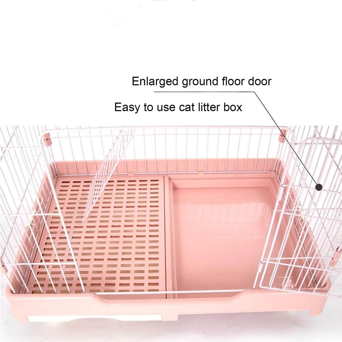 4 Tier Detachable Metal Cat Cage with Hammock Z1640