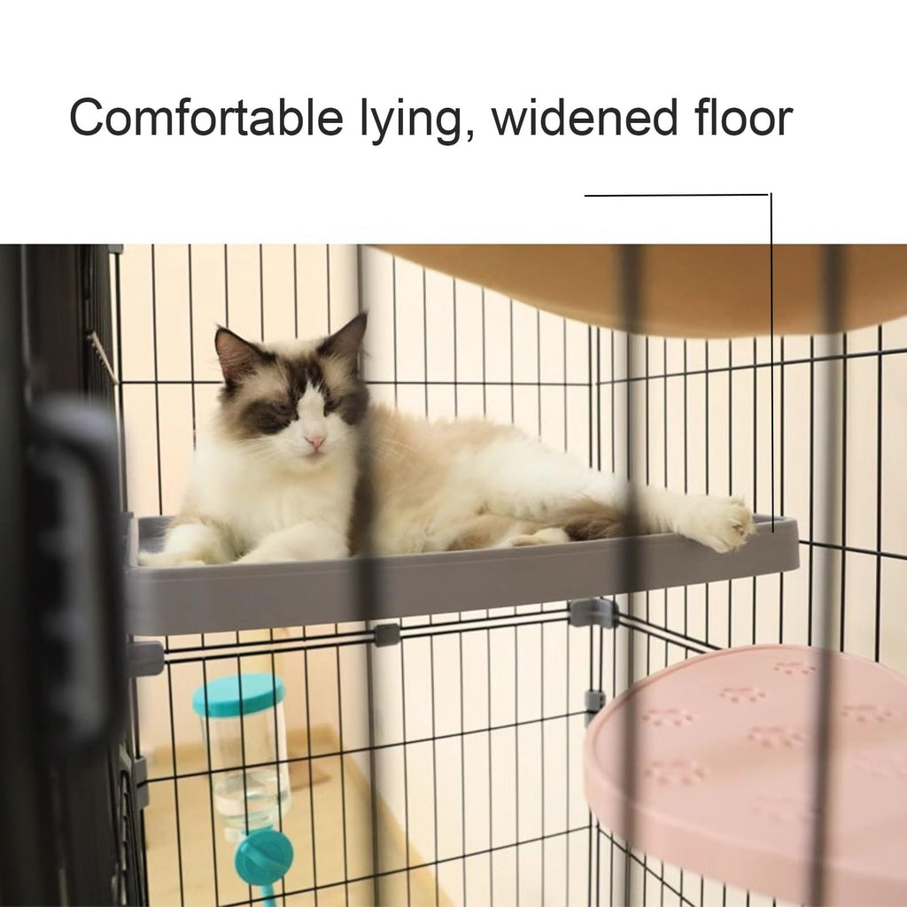 4 Tier Detachable Metal Cat Cage with Hammock Z1640