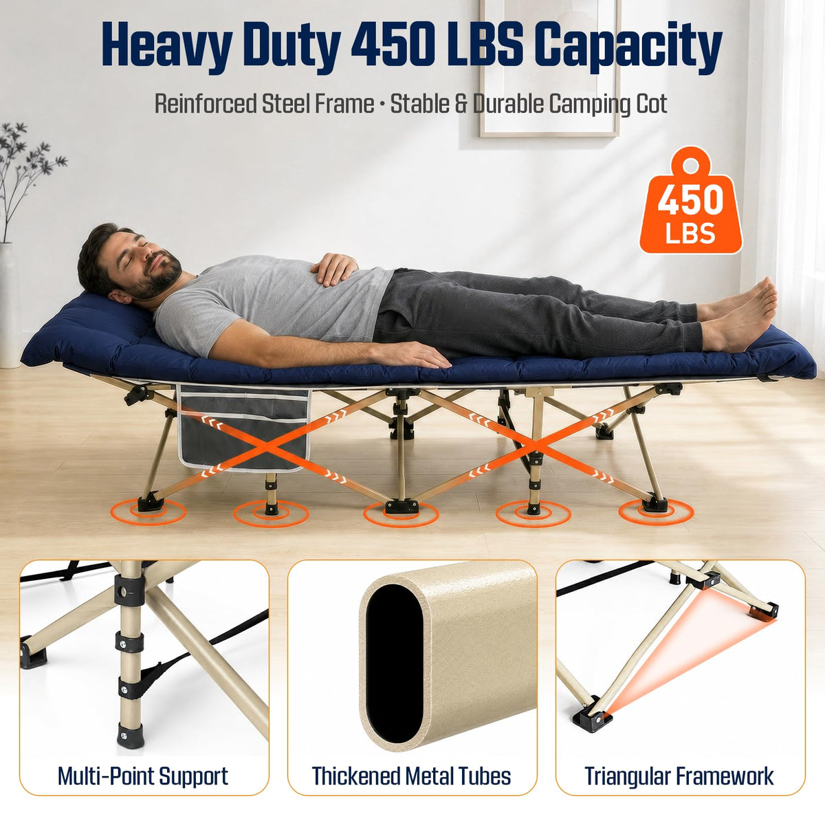 Camping Cot with Mattress R595
