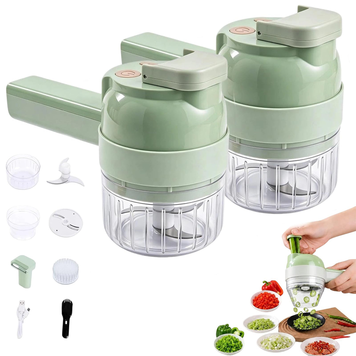 5-in-1 Wireless Electric Vegetable Chopper W859
