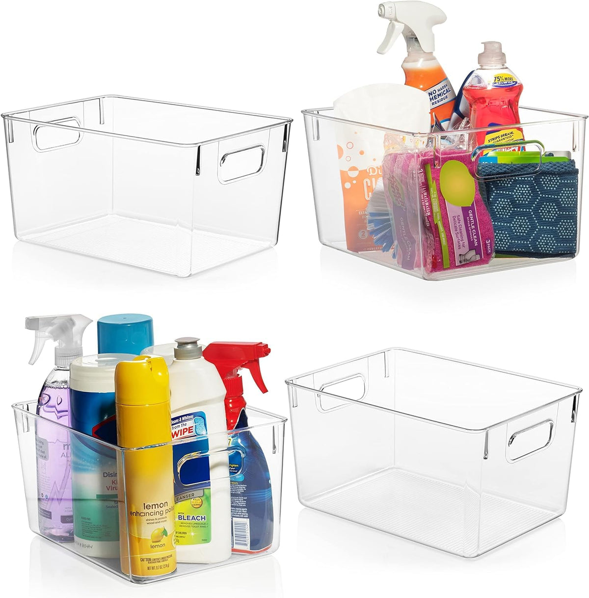 Clear Plastic Storage Bins C81655