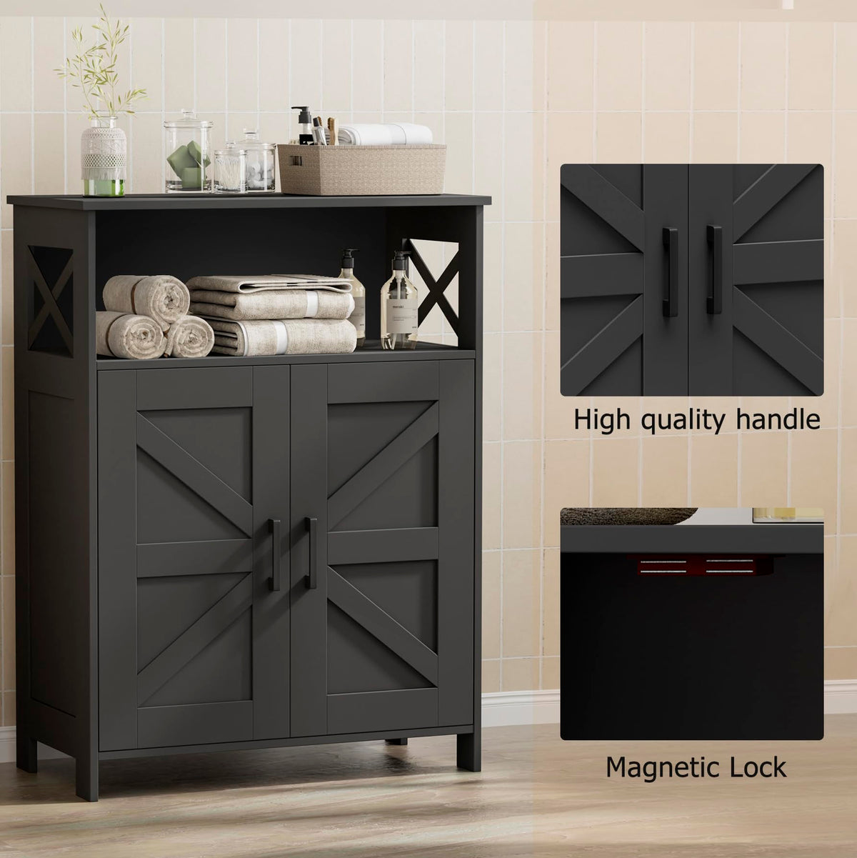 Bathroom Storage Cabinet with Doors T89122