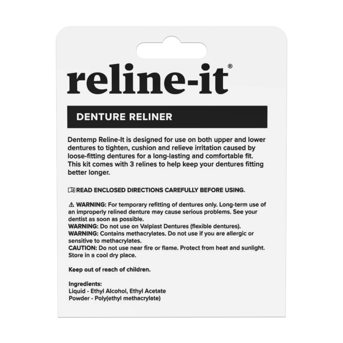 Denture Reline Kit 3 Pack B267