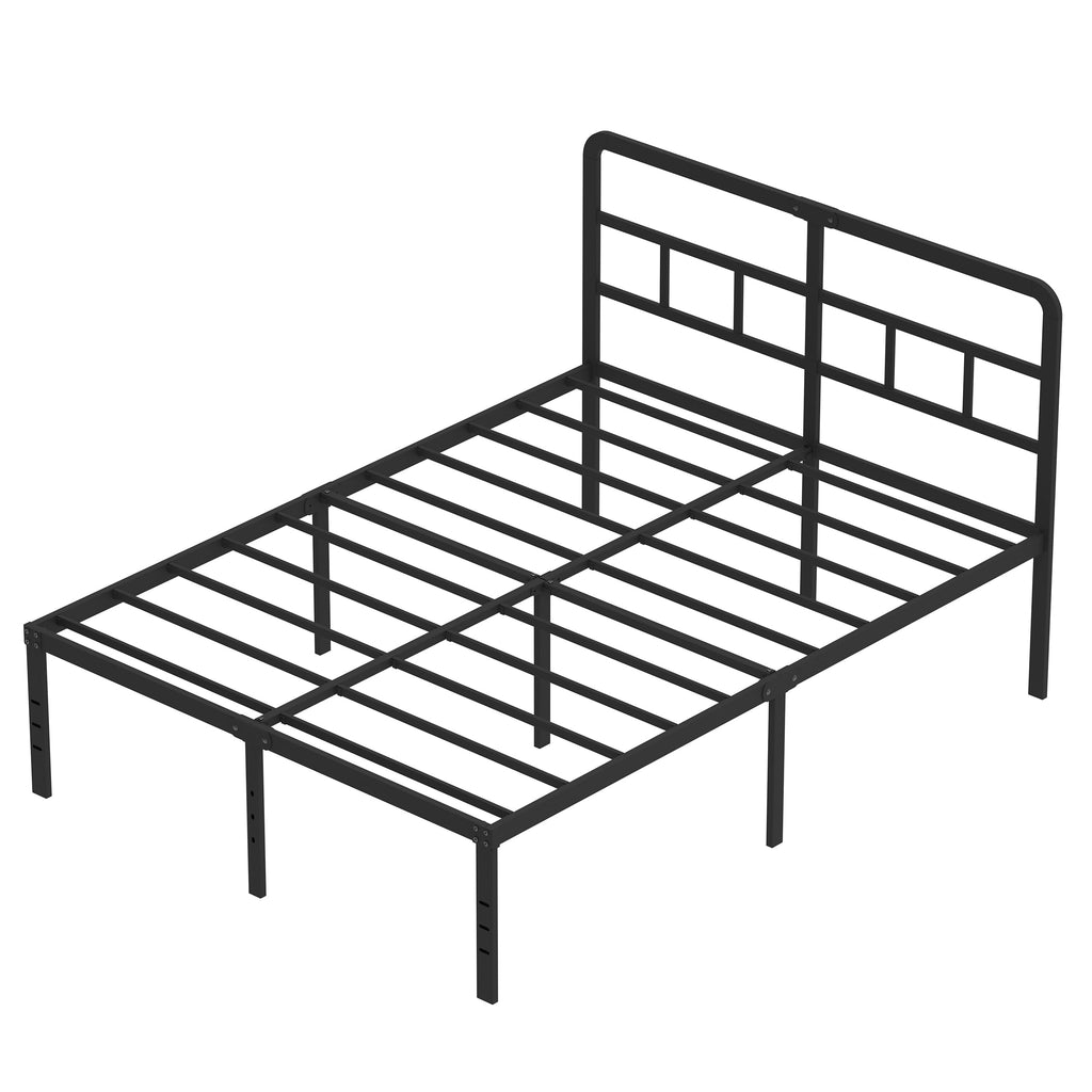 18 Inch Metal Queen Bed Frame with Headboard K459
