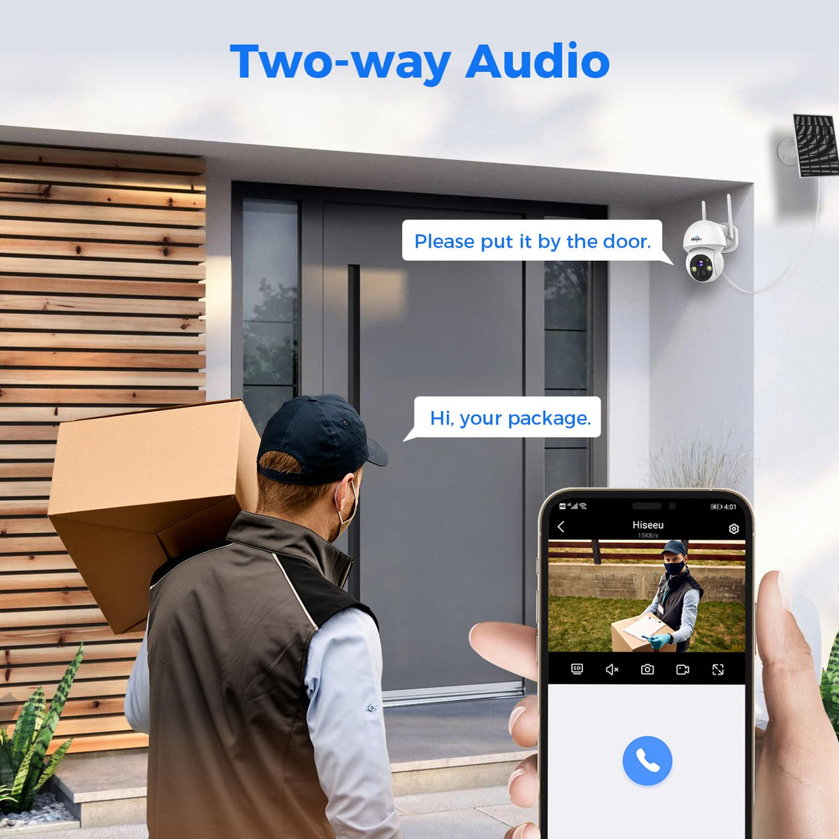 Solar Security Camera 4 Cam-Kit 4MP Wireless H172