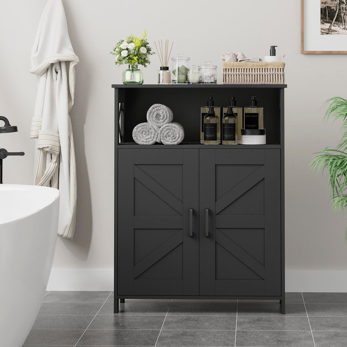 Bathroom Storage Cabinet with Doors T89122