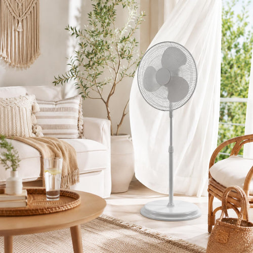 16" Oscillating Standing Pedestal Fan with Adjustable Height K86410
