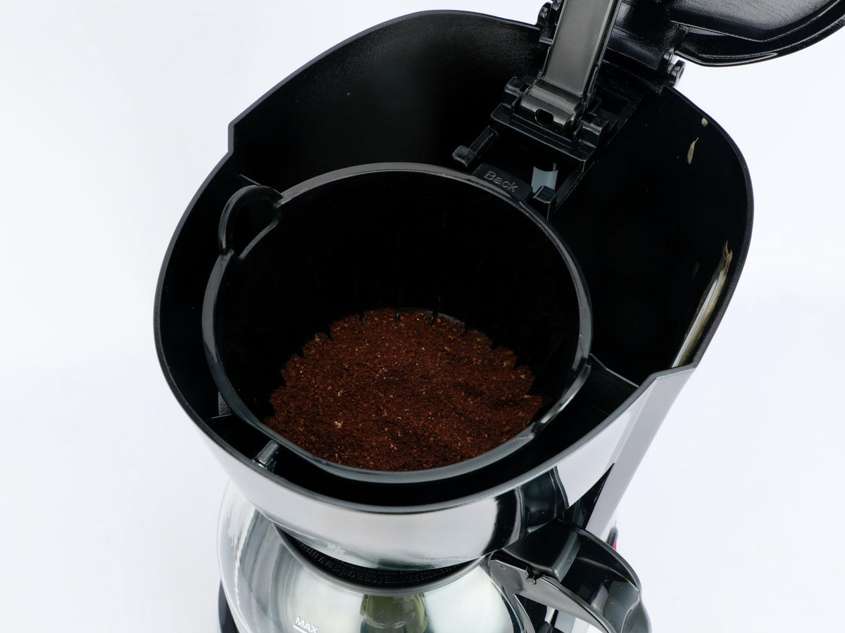 Black 12-cup programmable drip coffee maker I23444