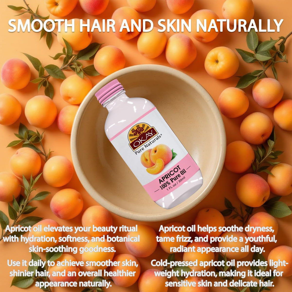 100% Pure Apricot Oil 1 oz H95188