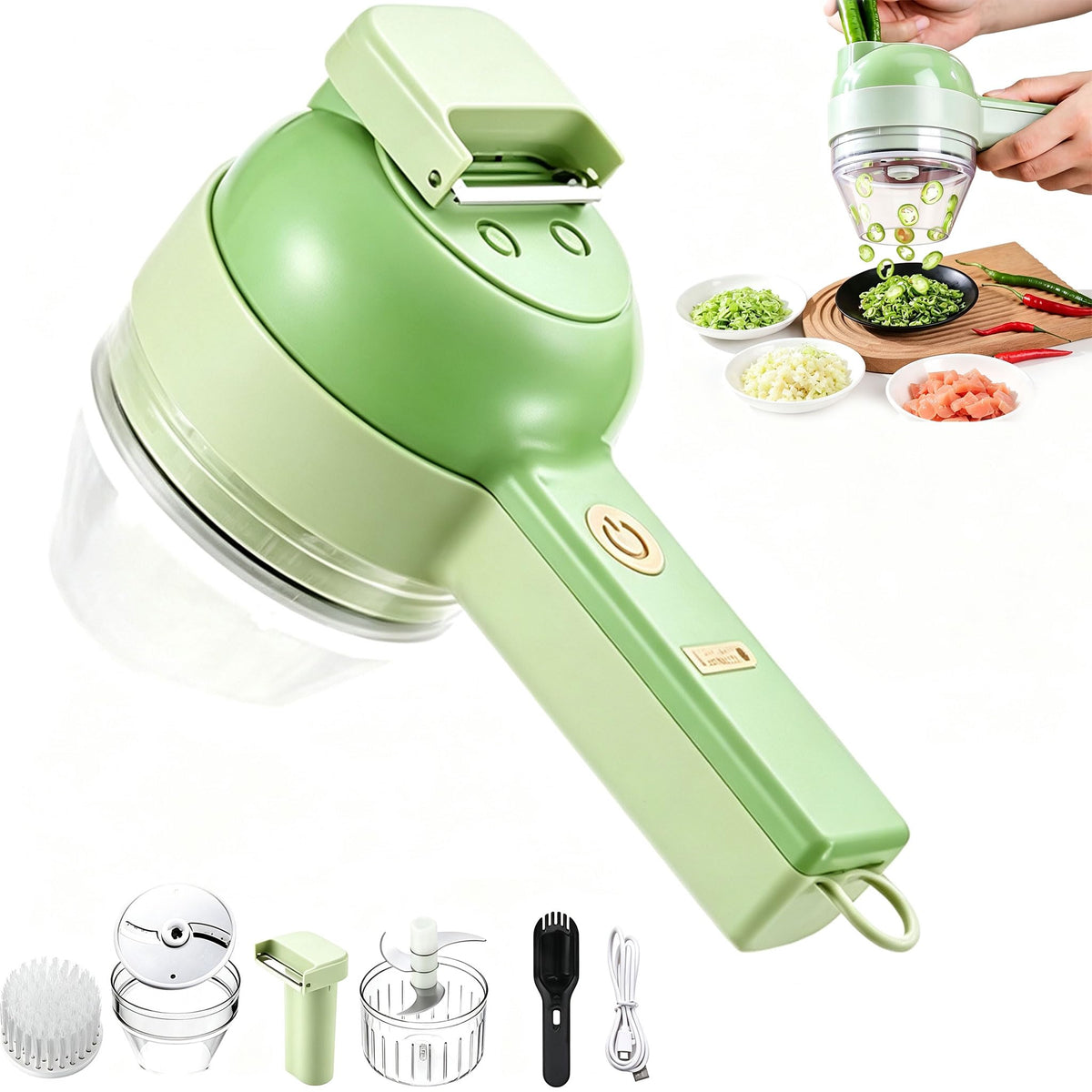 5-in-1 Electric Food Chopper and Slicer J6066