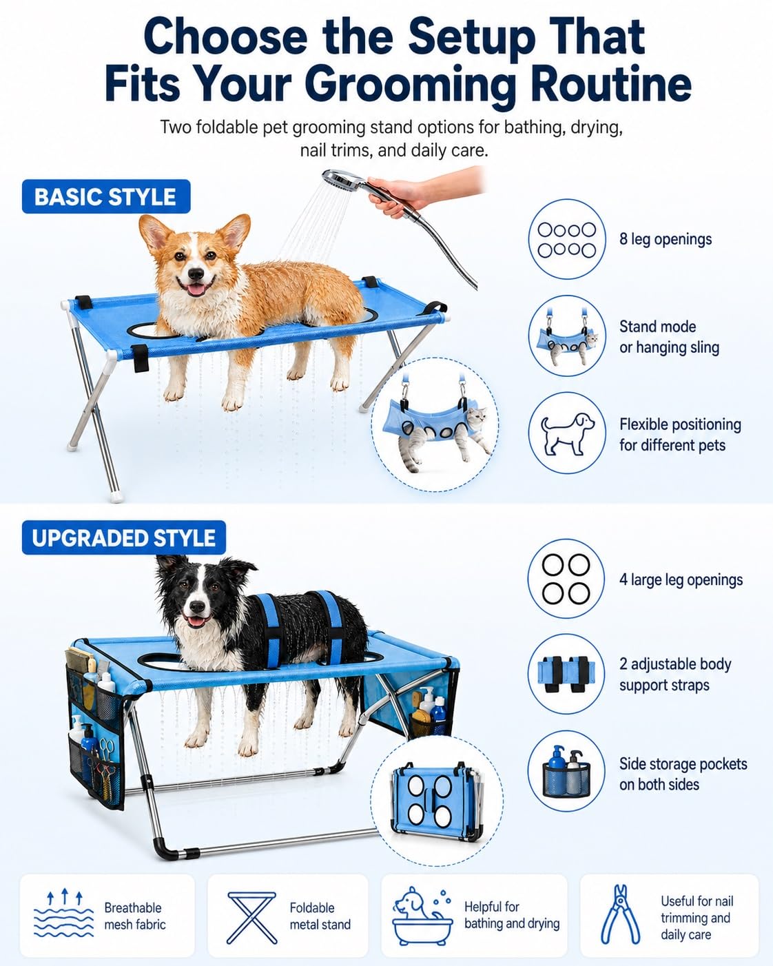 Dog Grooming Hammock Stand P8896