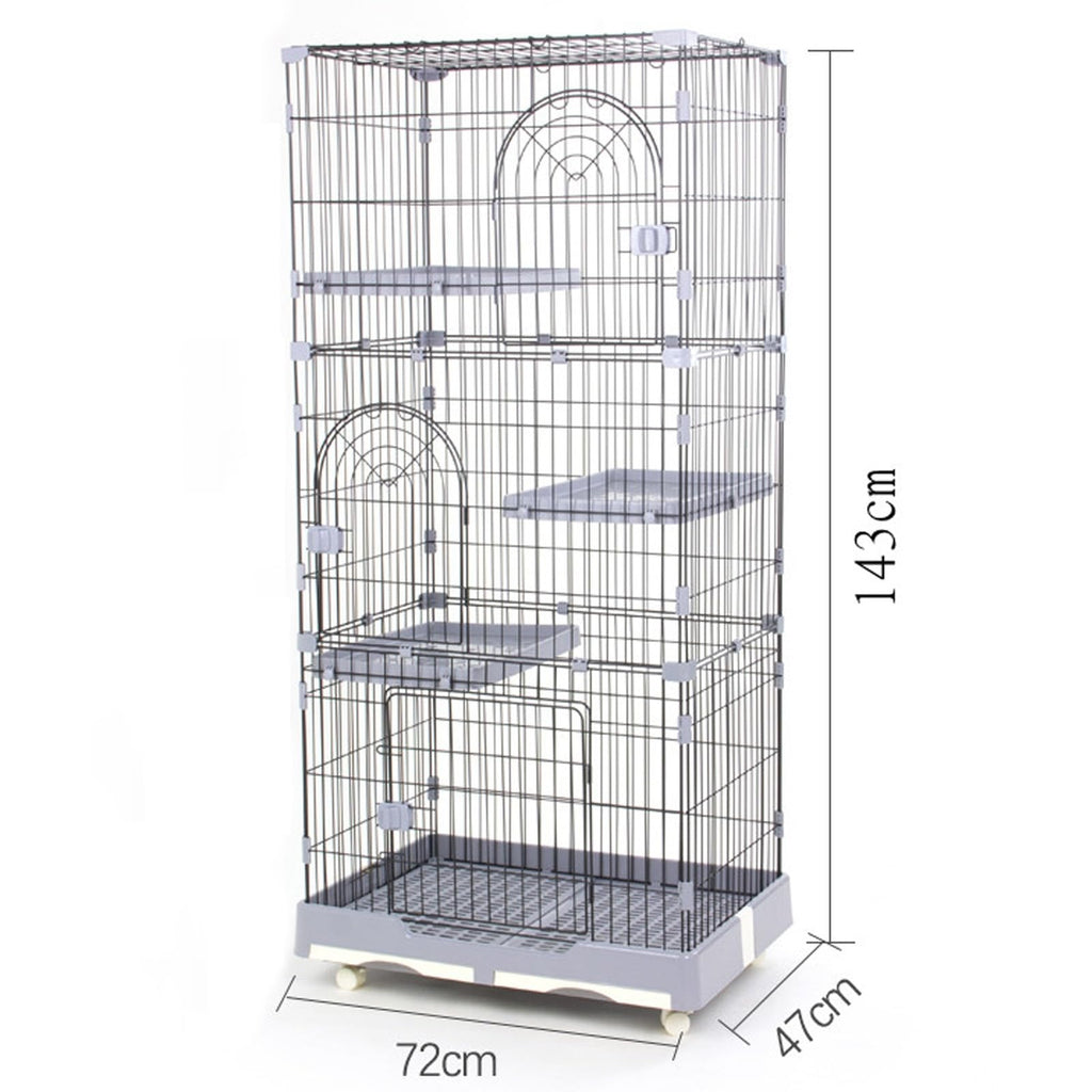 4 Tier Detachable Metal Cat Cage with Hammock Z1640