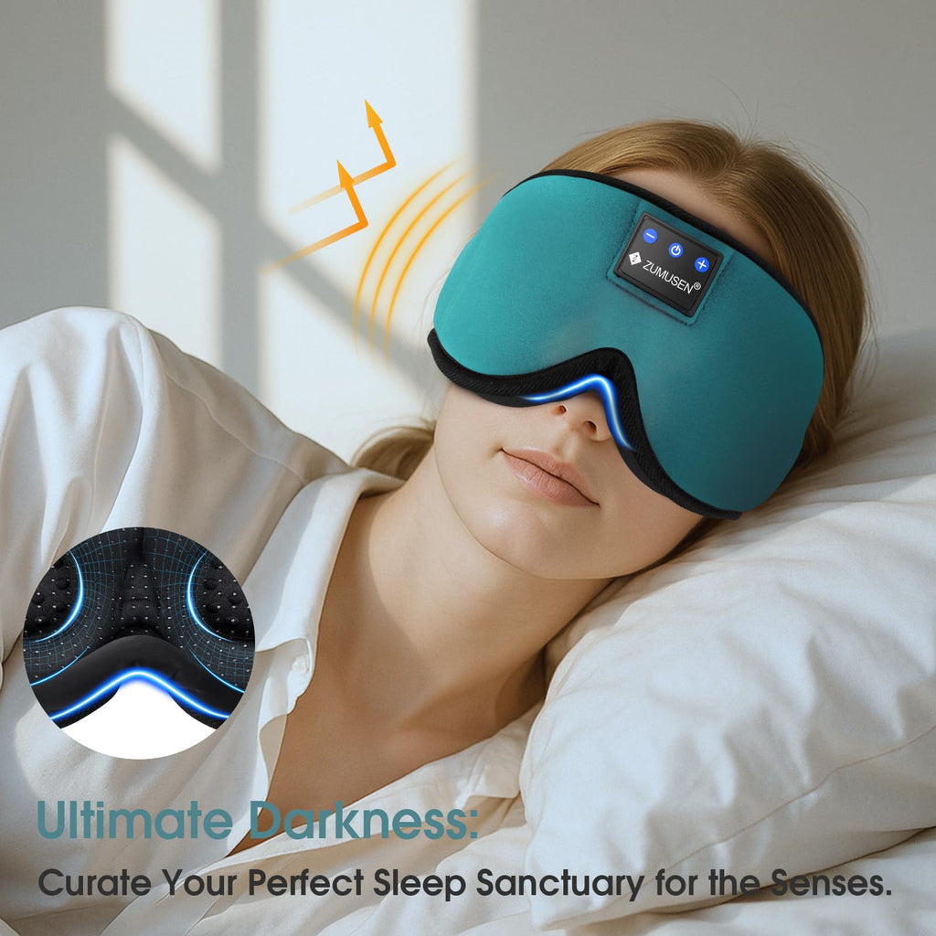 Bluetooth Sleep Headphones 3D Wireless Music Eye Mask N2972