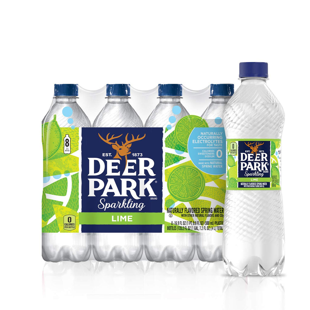 Sparkling Water Zesty Lime 16.9 Fl Oz (Pack of 8) A784