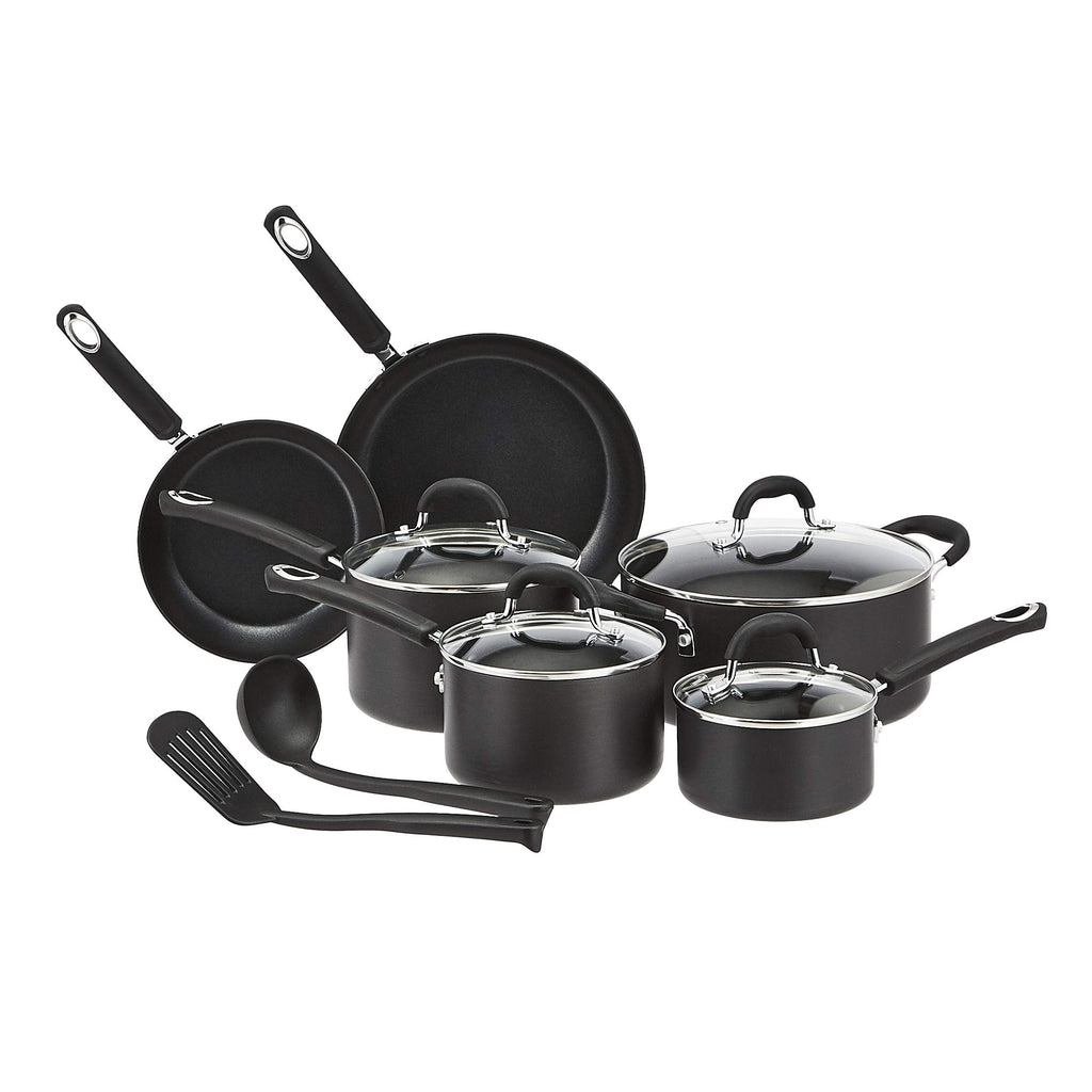Non-Stick Hard Anodized Aluminum Cookware Set, 12-Piece D821031