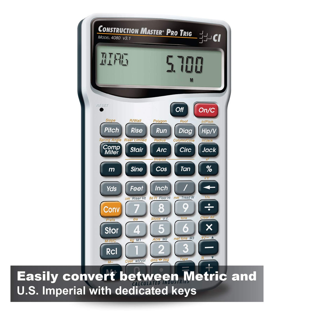 Construction Calculator with Case A47899