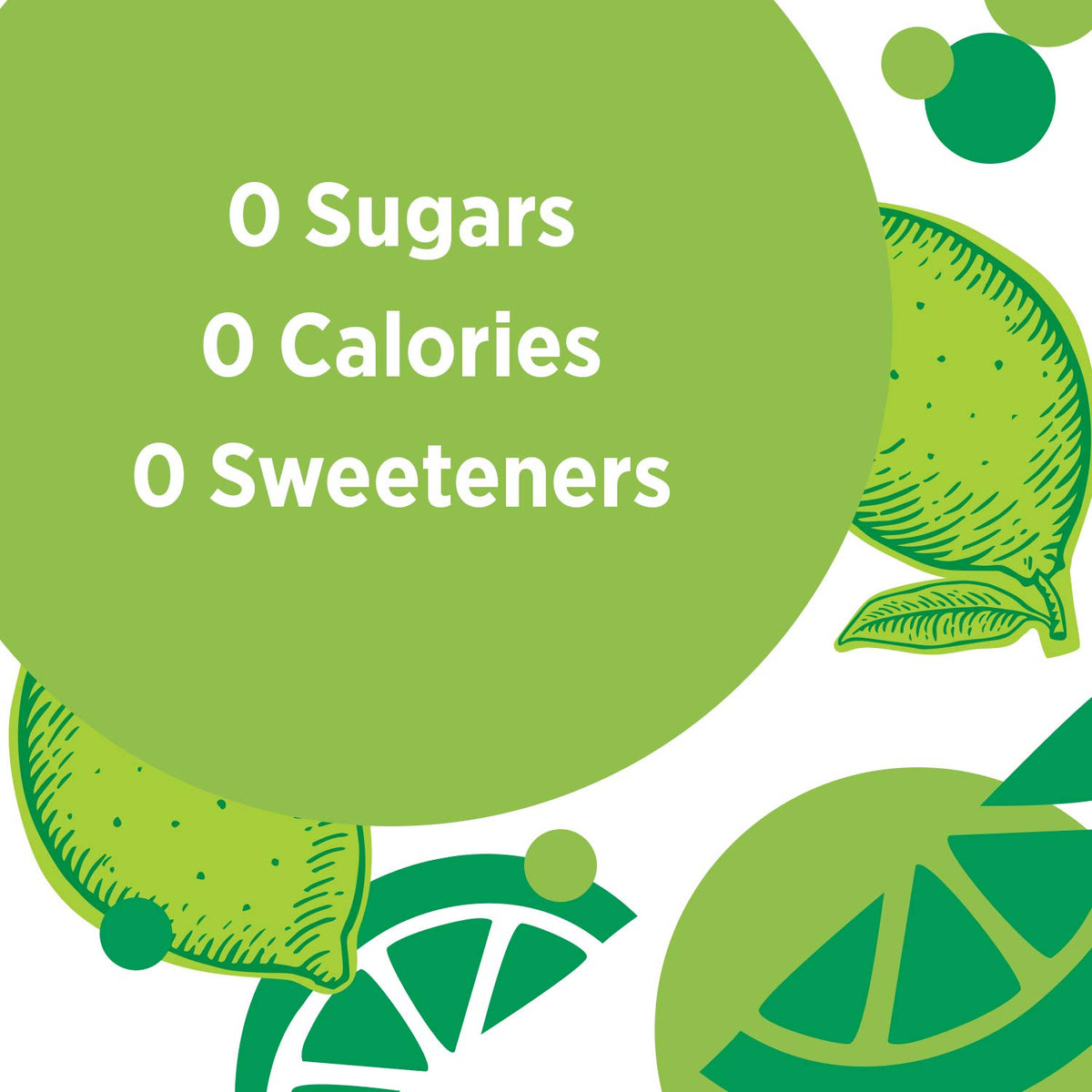 Sparkling Water Zesty Lime 16.9 Fl Oz (Pack of 8) A784