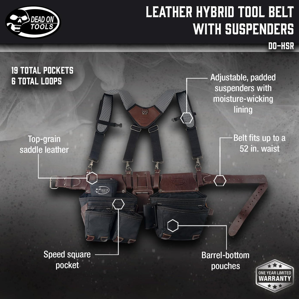 Leather Hybrid Tool Belt with Suspender X133797