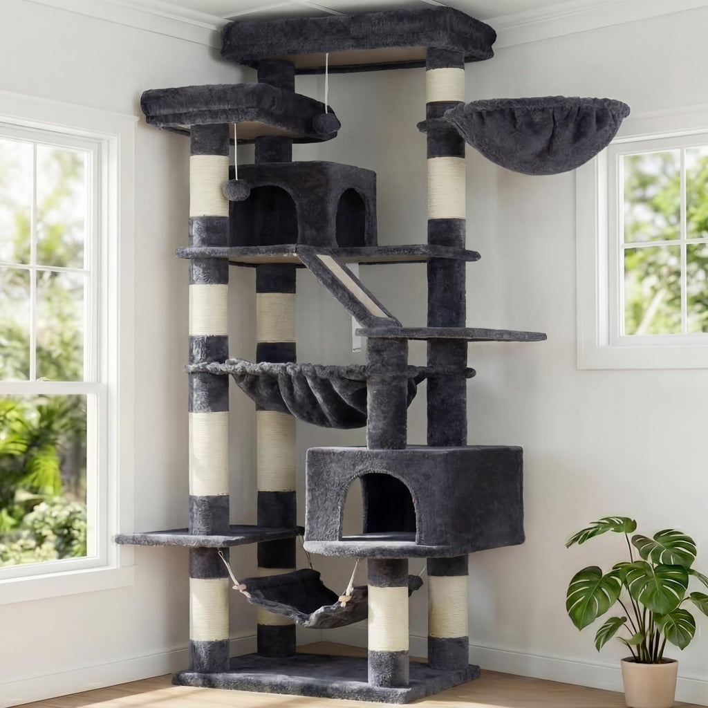 71-Inch-Tall Cat Tree with 2 Perches H22501