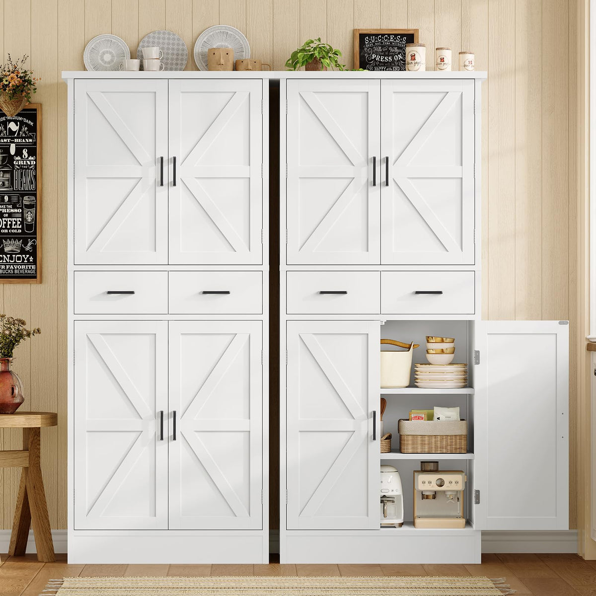 Pantry Cabinet with Barn Doors F976644