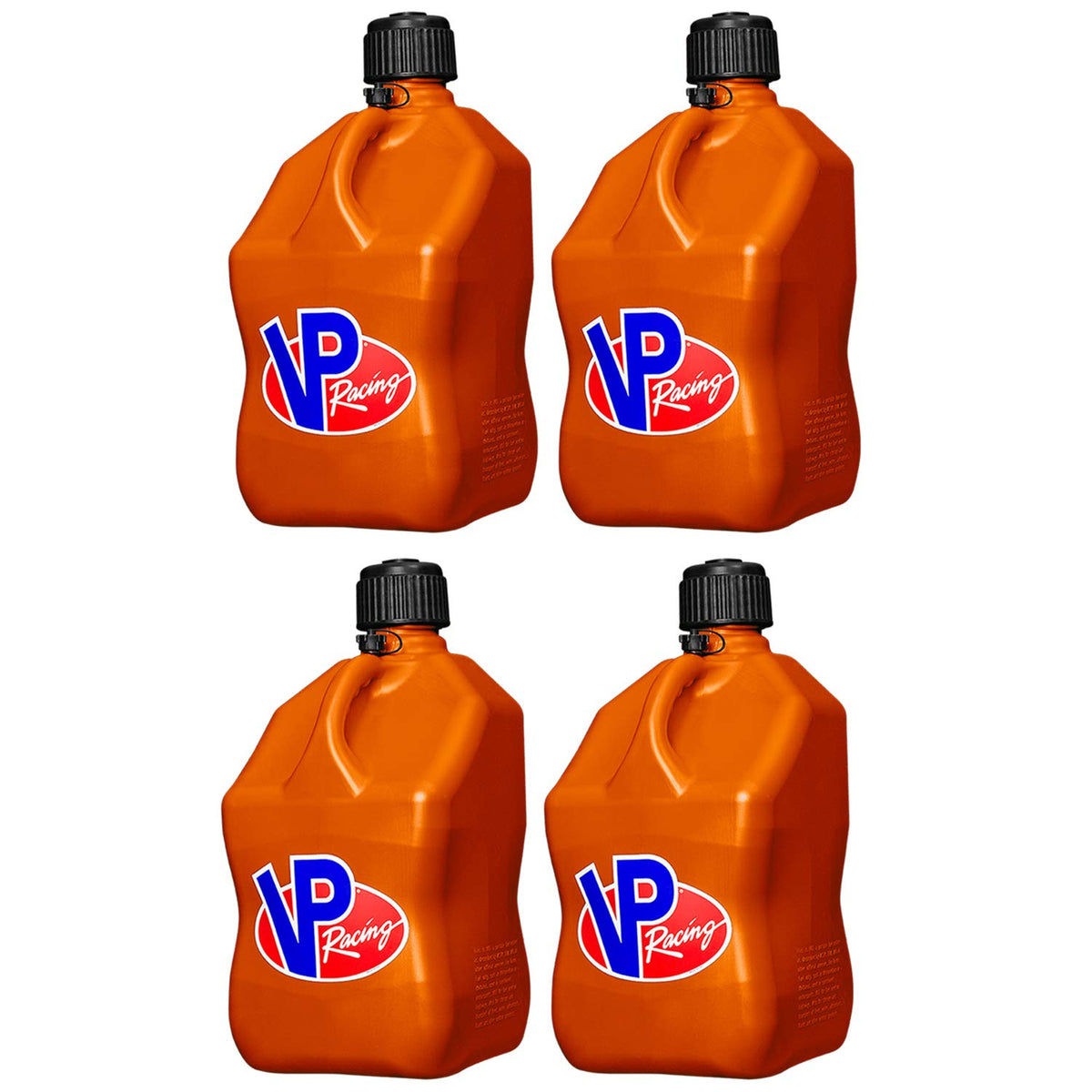 5 Gallon Plastic Utility Jug Orange 4 Pack V505102