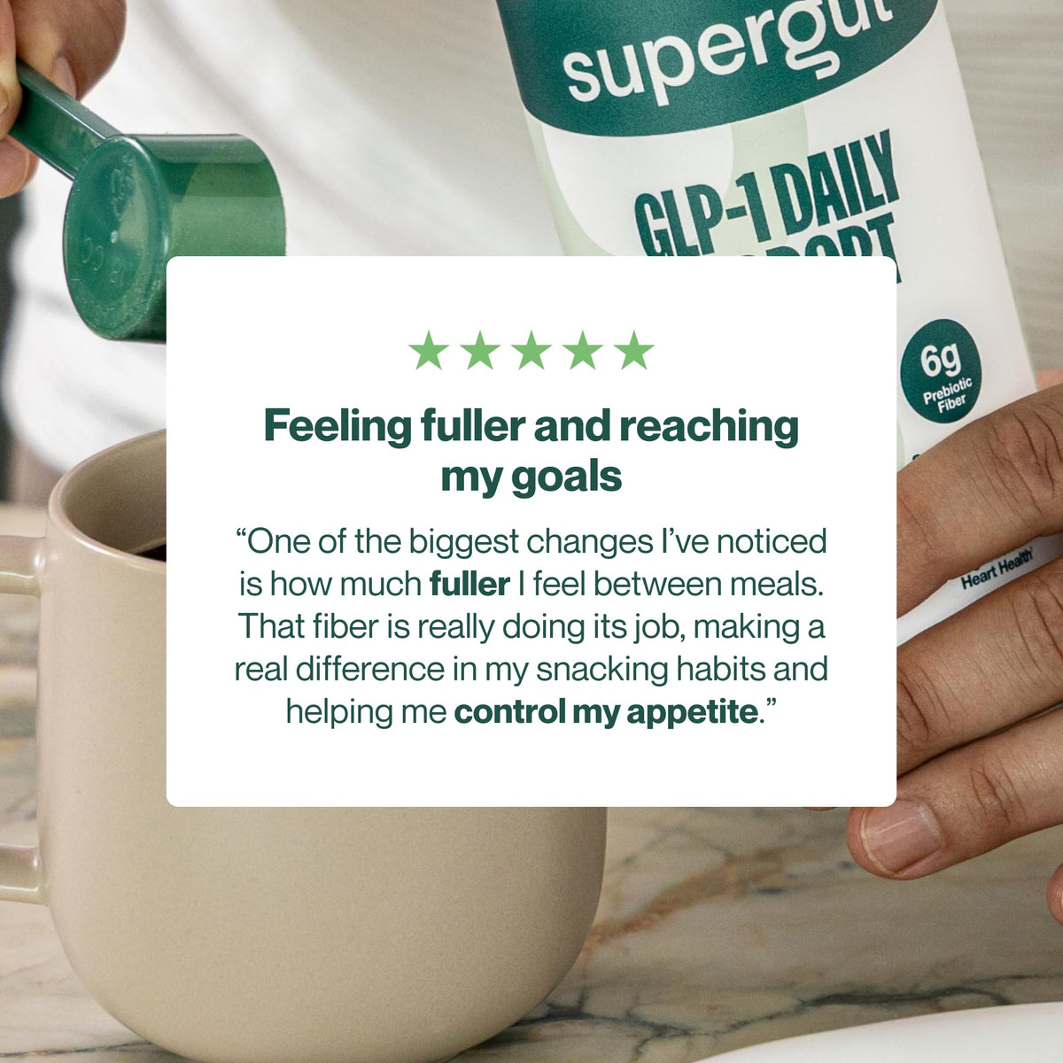 High Fiber GLP-1 Supplement Powder Drink Mix 20 Servings L909