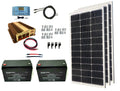 300 Watt Monocrystalline Solar Panel Kit with 1500W Power Inverter and 200ah AGM Battery Y4580
