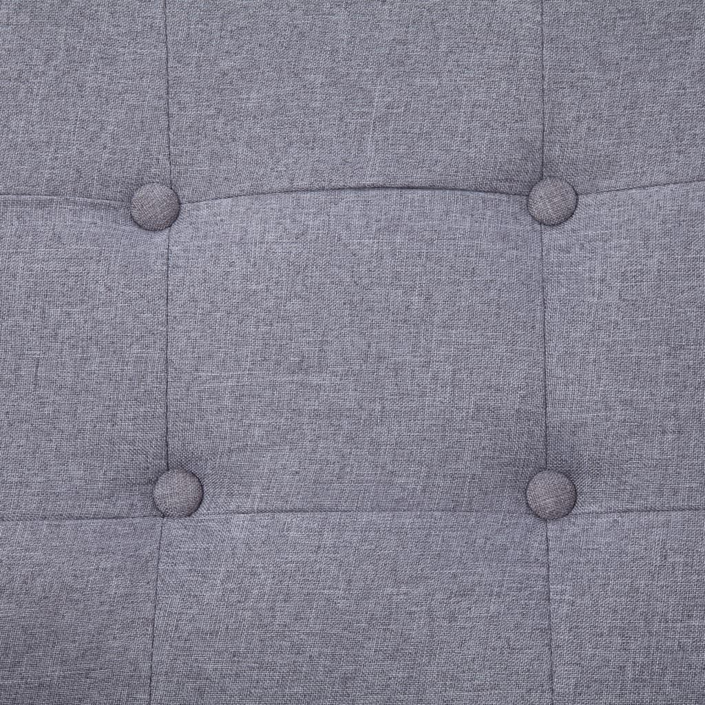 Light Gray Fabric 2-Seater Sofa with Armrests Z3524