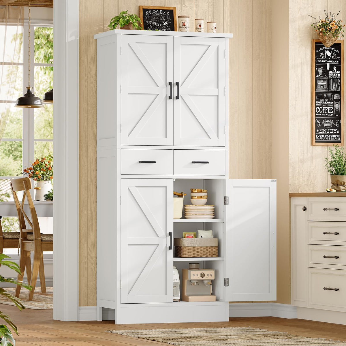 Pantry Cabinet with Barn Doors F976644