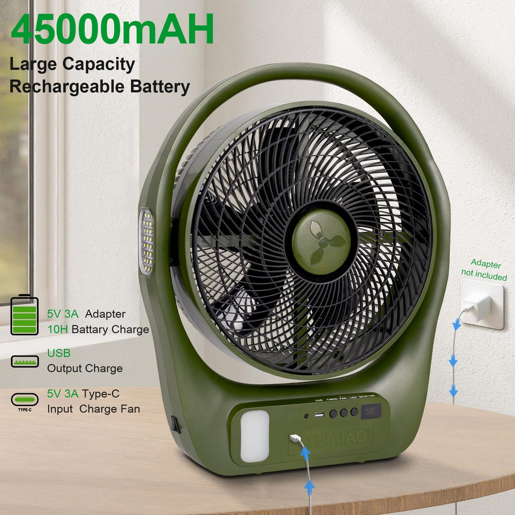 45000mAh Battery Operated Camping Fan O86384