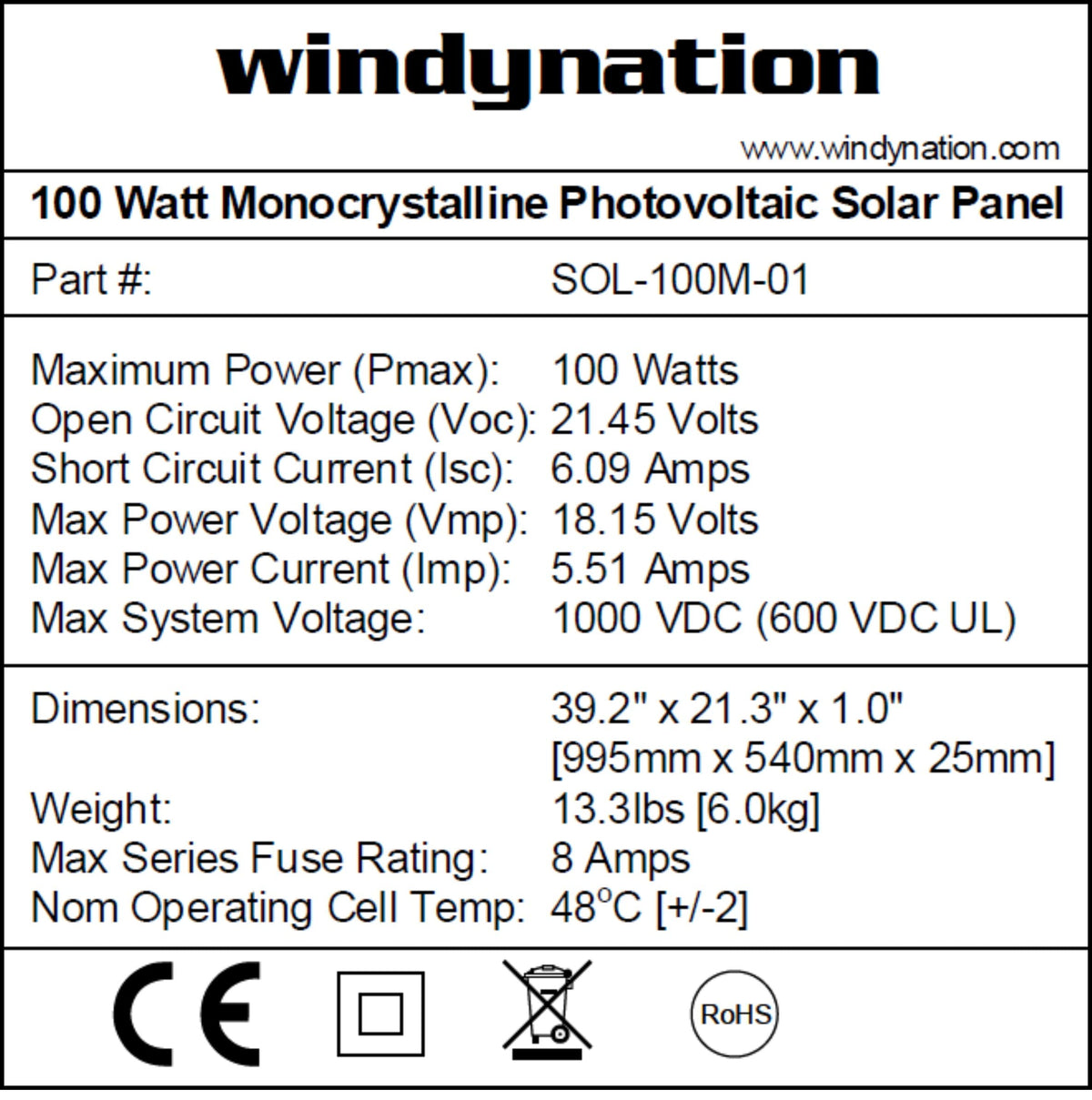 300 Watt Monocrystalline Solar Panel Kit with 1500W Power Inverter and 200ah AGM Battery Y4580