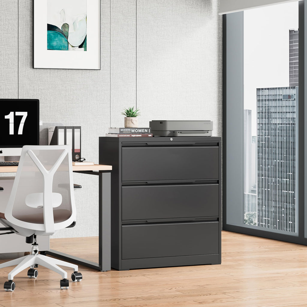 3 Drawer Metal File Cabinet with Lock T3092