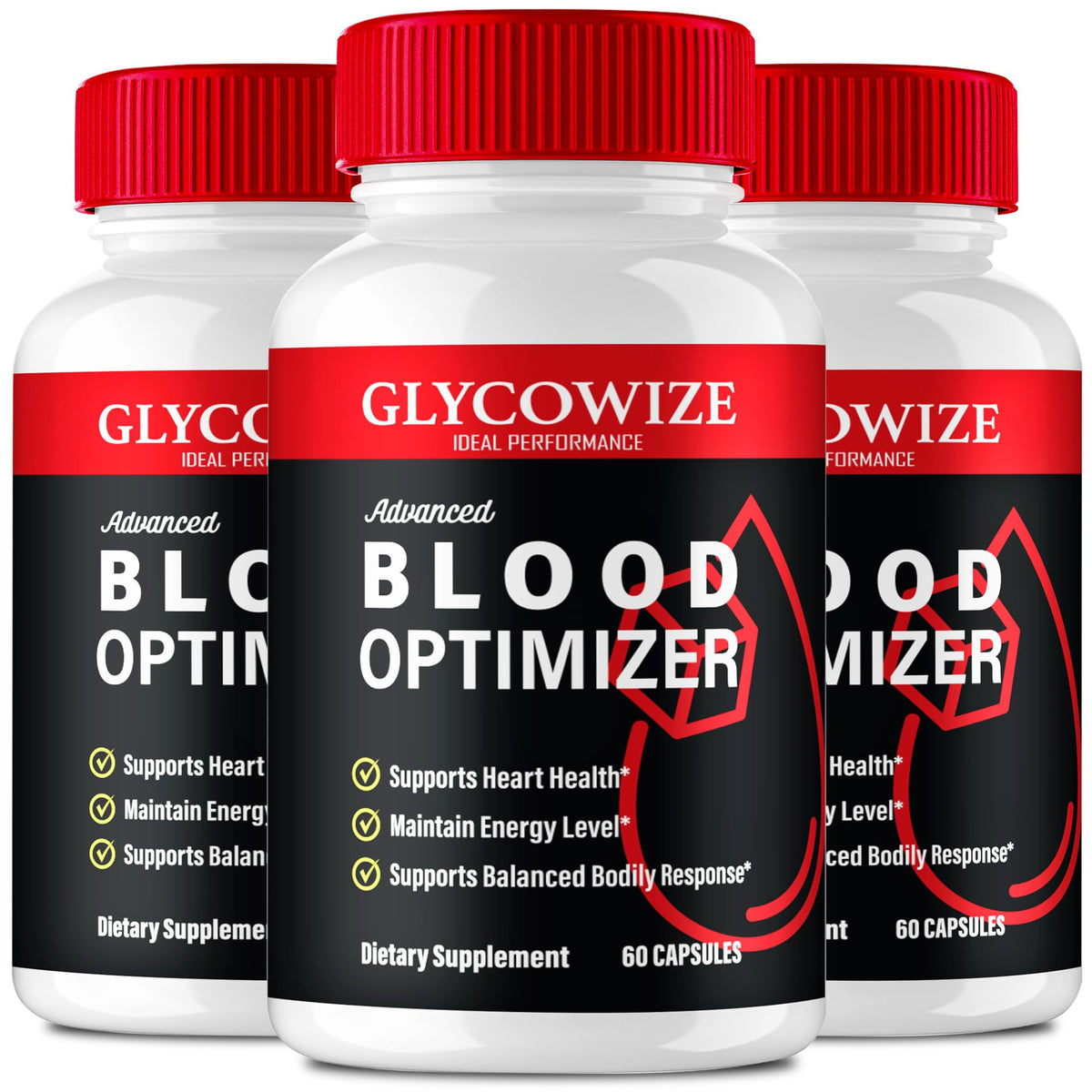 90 Capsules Blood Optimizer Supplement Pills (3 Pack) A31374