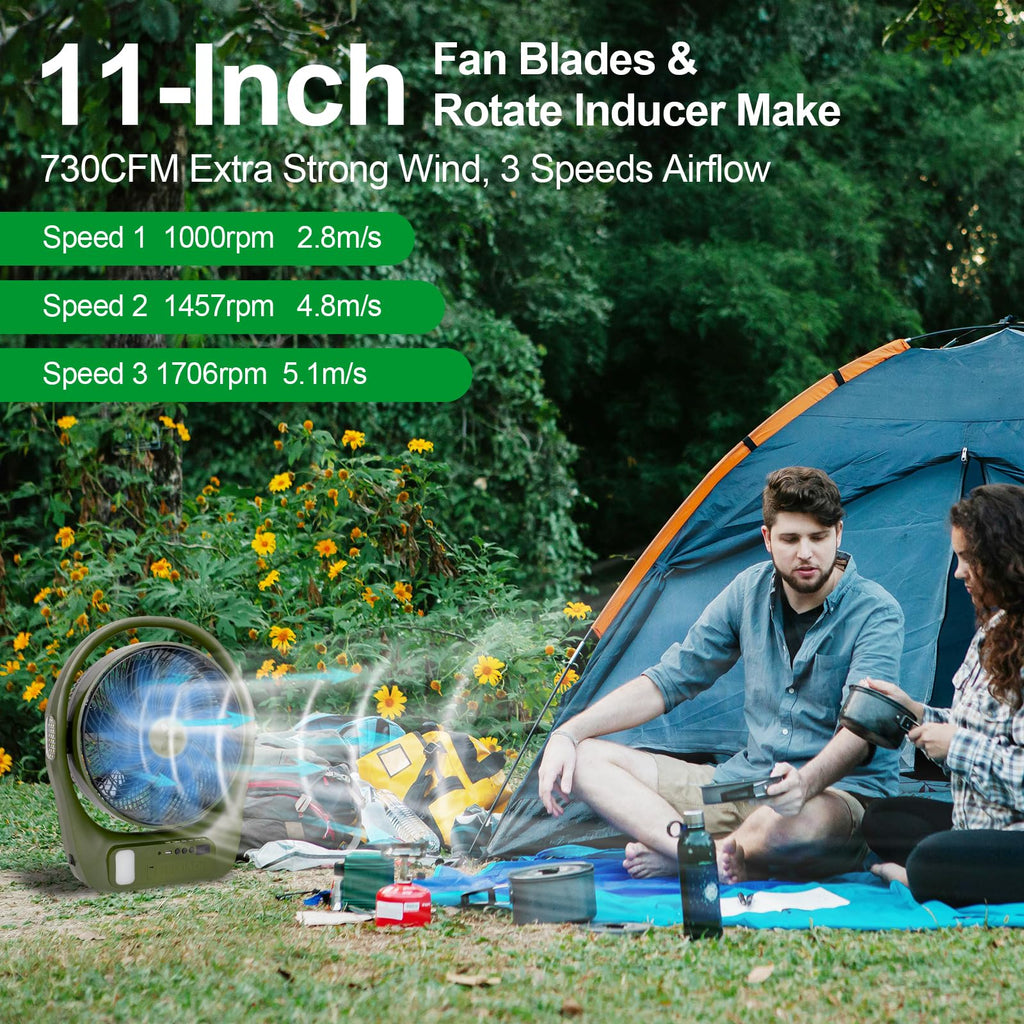 45000mAh Battery Operated Camping Fan O86384