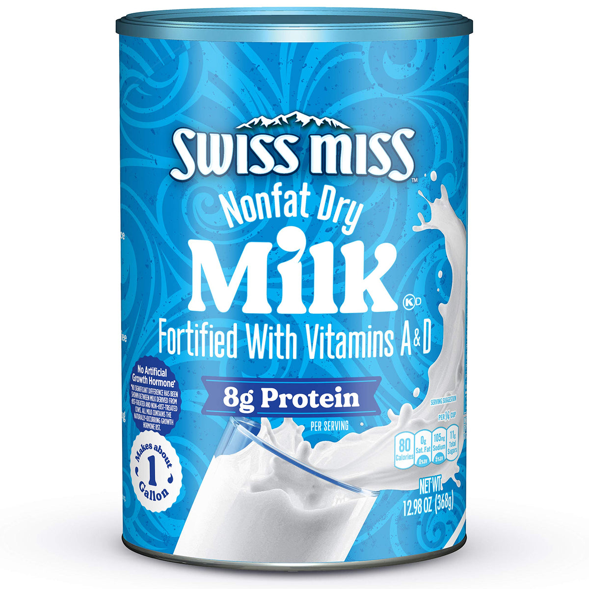 Nonfat Dry Milk With Vitamins A and D, 12.98 oz N88363