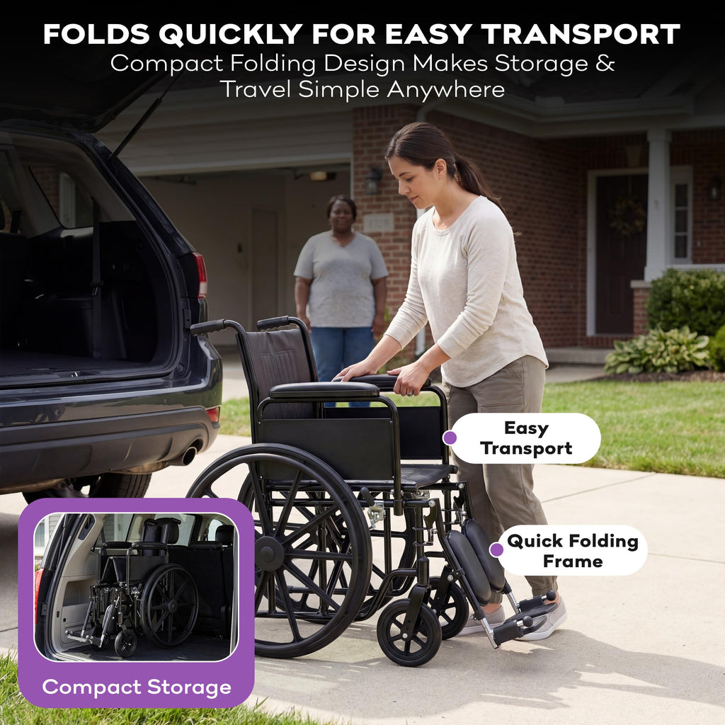 Heavy Duty Bariatric Wheelchair 700lb 30” Seat Width P80597