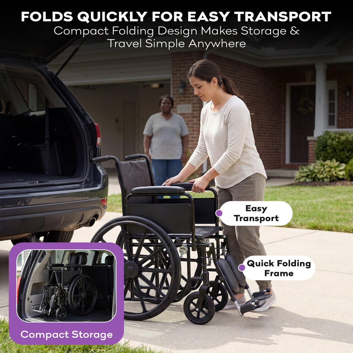 Heavy Duty Bariatric Wheelchair 700lb 30” Seat Width P80597