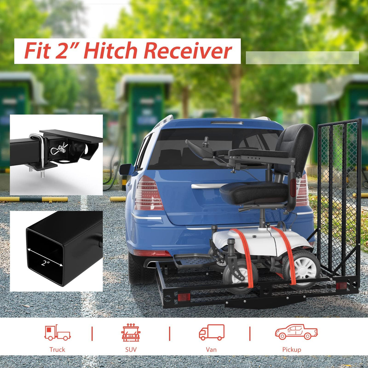 Hitch Cargo Carrier with Ramp X26479