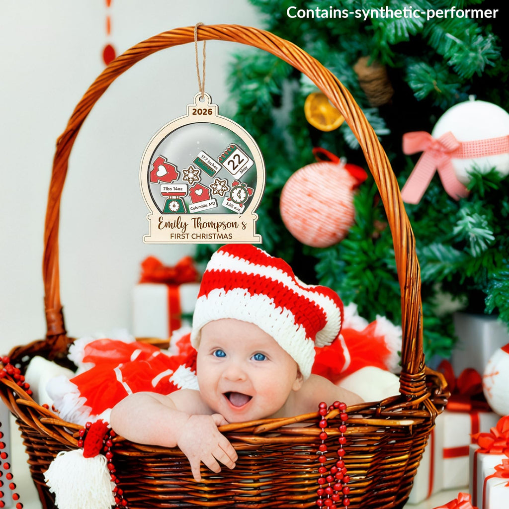 Baby's First Christmas Ornament 2026 Spherical L710